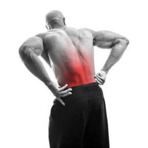 A man who needs chiropractic back adjustments in Charlotte, NC
